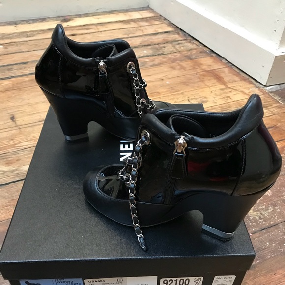 Authentic Chanel Chain Short Boot - Picture 3 of 8